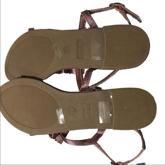 Bamboo Mauve Satin Womens Sandal NIB Size 9 - Picture 6 of 7
